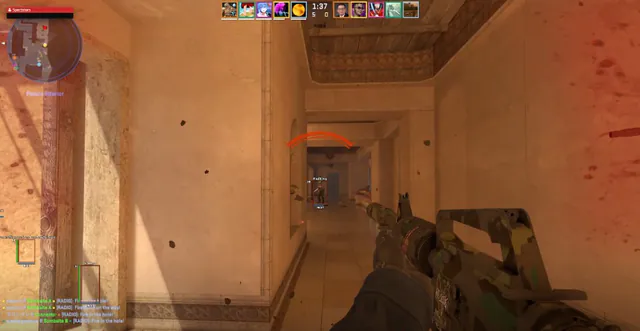CS2 competitive overlay with health readouts