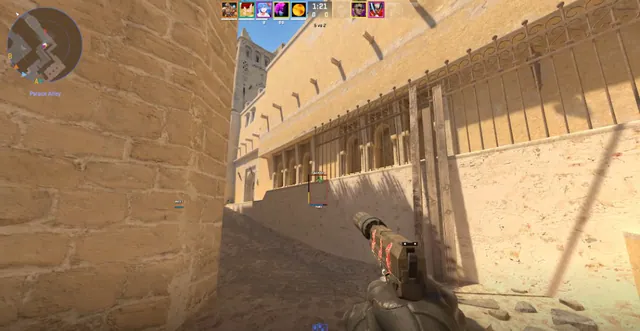 CS2 ESP boxes around players on Mirage
